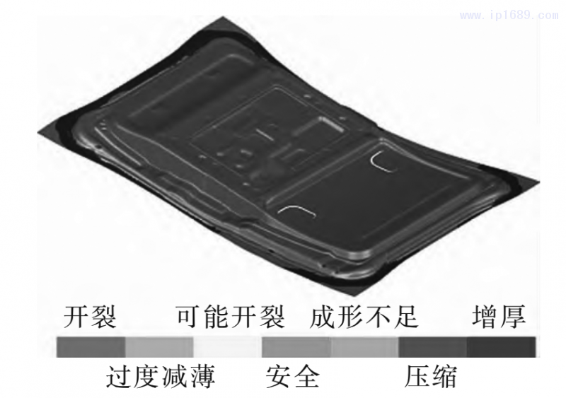 圖 7 刺破刀具結構優化后零件的成形性