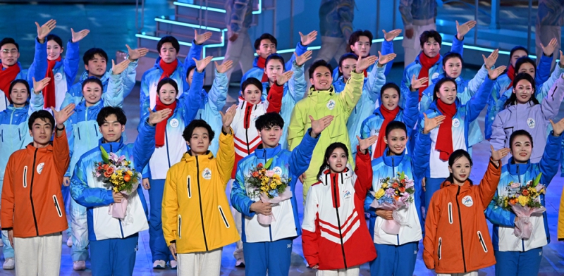 哈爾濱亞冬會圓滿閉幕，中國代表團以32枚金牌領跑獎牌榜